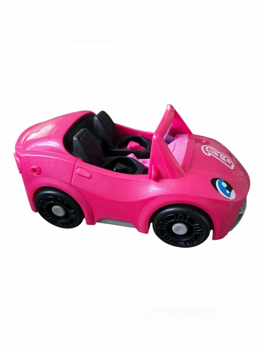 Fisher-Price Little People Barbie Pink Convertible Toddler Kids Toy Car w Sounds